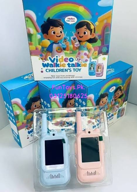 Kids Smart Video Walkie Talkie Toy Set – Wireless 2-Way Live Video Call & Voice Changer