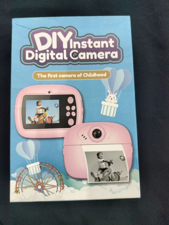 Kids DIY Instant Print Digital Camera – Inkless Thermal Photo & HD Video Toy