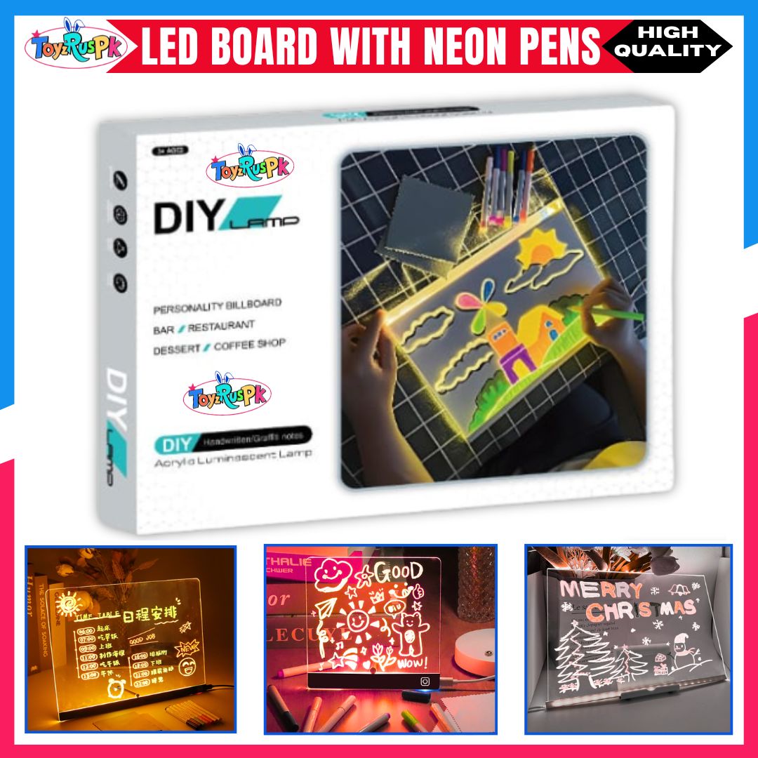 LED Glowing Acrylic Dry Erase Board