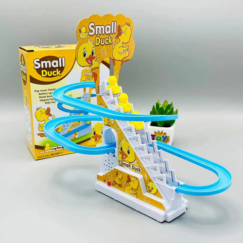 Climbing Stairs Toy – Automatic Escalator Track with Music & Lights