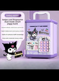 Kuromi Smart Piggy Bank ✨ Pastel Purple Electronic ATM Money Safe Box